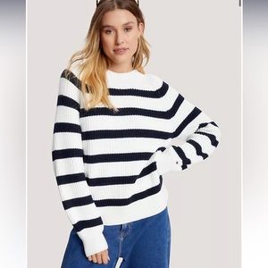 Tommy Hilfiger - Oversized STRIPE MOCKNECK SWEATER